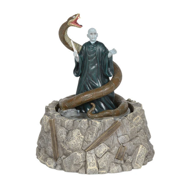 Department 56 Wizarding World Of Harry Potter Village Lord Voldemort & Nagini Animated Figurine 3 Department 56 Wizarding World Of Harry Potter Village Lord Voldemort & Nagini Animated Figurine