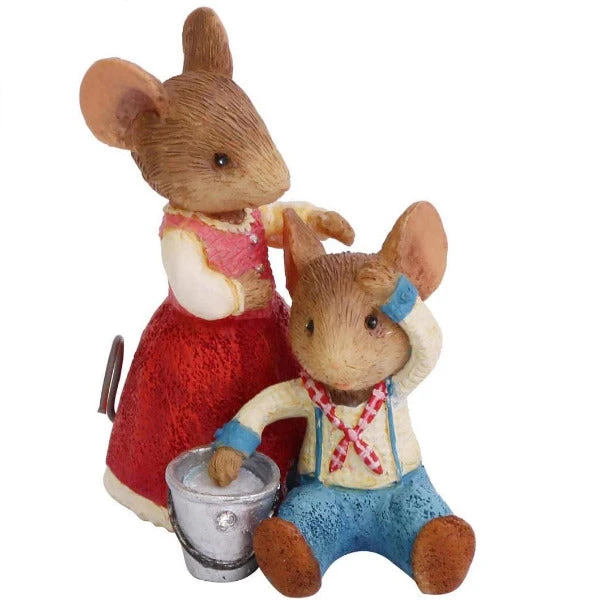 Tails With Heart Jack And Jill Mice Figurine 3 Tails With Heart Jack And Jill Mice Figurine