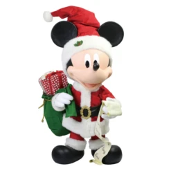Disney Santa Mickey With List Large 31" Figurine Statue By Department 56 Possible Dreams
