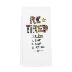 Embroidered Retired Tea Towel By Our Name Is Mud