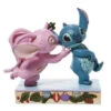 Jim Shore Disney Angel And Stitch Mistletoe Kisses Figurine -Quality Home Store 6008980