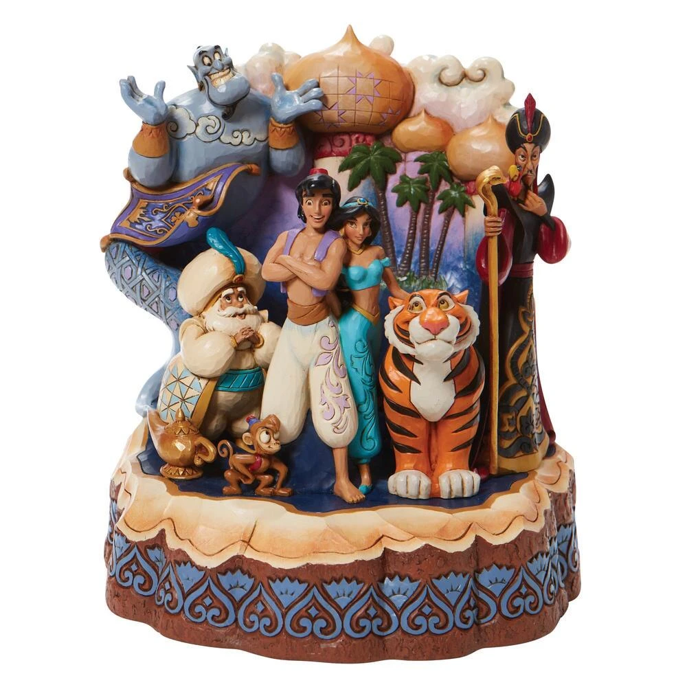 Jim Shore Disney Aladdin With Princess Jasmine Carved By Heart Figurine "A Wondrous Place" 3 Jim Shore Disney Aladdin With Princess Jasmine Carved By Heart Figurine "A Wondrous Place"