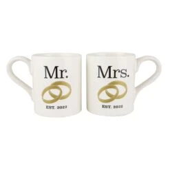Our Name Is Mud Est. 2022 Mr. Mrs. Mug Set Of 2