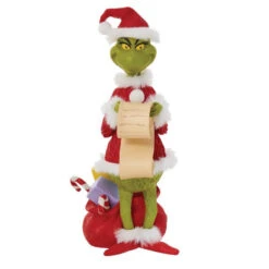 Grinch Checking His List Figurine 9"