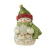 Jim Shore Mini Snowman With Snowflake Figurine -Quality Home Store 6011489
