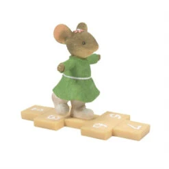 Tails Of The Heart Hop Til You Drop Mouse Playing Hopscotch Figurine