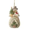 Jim Shore Heartwood Creek Woodland Snowman/Tree Ornament -Quality Home Store 6012691