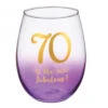 Stemless Wine Glass "70 Is The New Fabulous!" -Quality Home Store 71BszPRpRXL. SL1500 d7282592 6a47 4ab4 a118 da4835876222