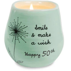 Happy 50th Birthday Soy Wax Candle 8 Oz.