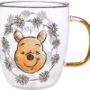 Silver Buffalo Disney Winnie The Pooh Enjoy The Little Things Glitter Handle Glass Mug, 14 Ounces -Quality Home Store 814jJPABGNS. AC SL1500