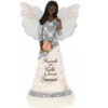 8" Ebony Angel Holding Butterfly Friends Are Gifts To Always Treasure Figurine 1 8" Ebony Angel Holding Butterfly Friends Are Gifts To Always Treasure Figurine -Quality Home Store 82478