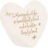 In Memory Of A Life So Beautifully Lives Sympathy Memorial Stone Heart-Shaped With Golden Butterflies -Quality Home Store 99107