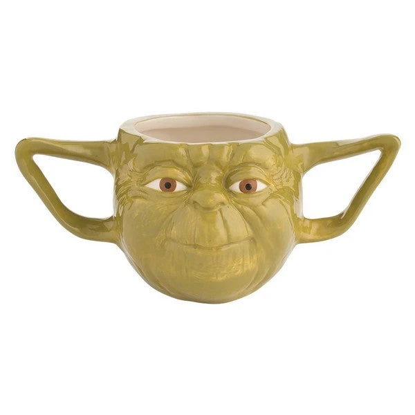 Vandor Star Wars Yoda 16 Oz. Premium Sculpted Ceramic Mug 3 Vandor Star Wars Yoda 16 Oz. Premium Sculpted Ceramic Mug
