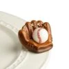 Nora Fleming Mini Catch Some Fun Baseball And Mitt -Quality Home Store A217