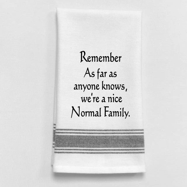 Kitchen Towel "Nice Normal Family" 3 Kitchen Towel "Nice Normal Family"