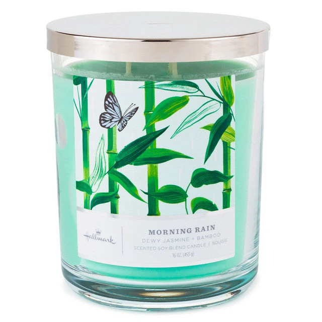 Hallmark Morning Rain 3-Wick Jar Candle, 16 Oz. 3 Hallmark Morning Rain 3-Wick Jar Candle, 16 Oz.