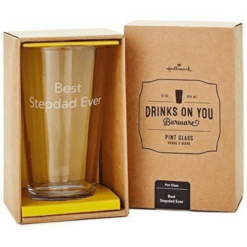 Hallmark Best Step Dad Ever Pint Glass