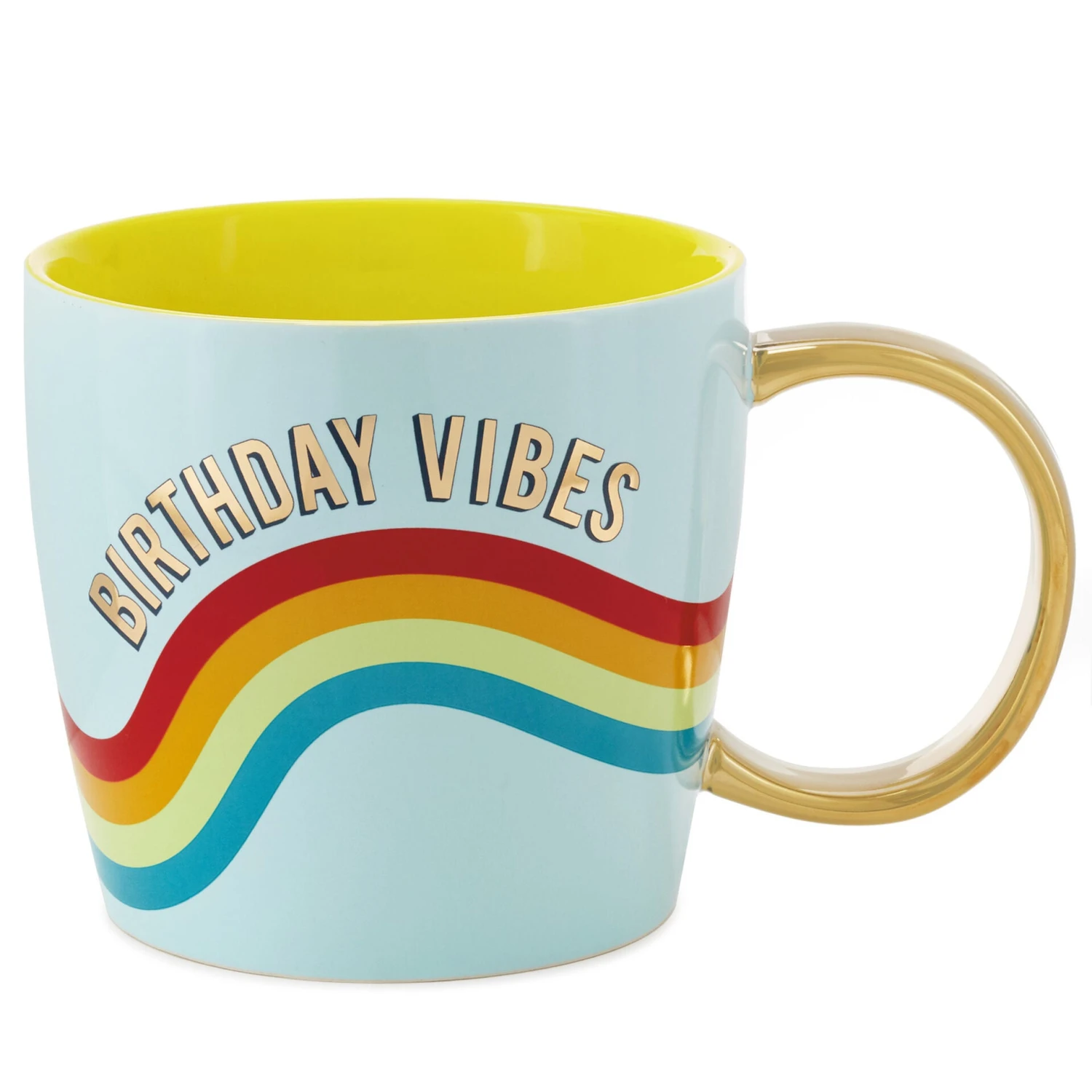 Hallmark Birthday Vibes Blue Rainbow Giant Mug, 67 Oz. 3 Hallmark Birthday Vibes Blue Rainbow Giant Mug, 67 Oz.