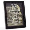 Hallmark Harry Potter™ Friendship And Bravery Hermione Granger™ Framed Quote Sign, 8" X 10" 1 Hallmark Harry Potter™ Friendship And Bravery Hermione Granger™ Framed Quote Sign, 8" X 10" -Quality Home Store Black and Gold Books and Hermione Quote Framed Sign 1HPO1085 01