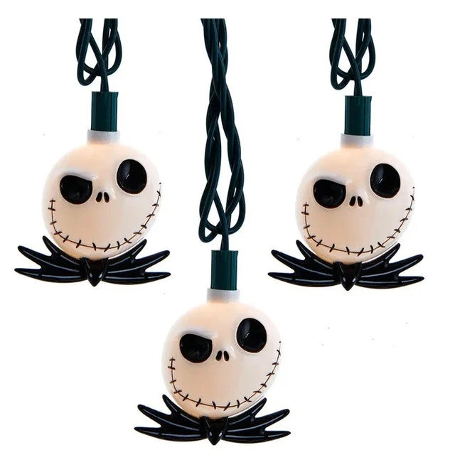 Disney© Nightmare Before Christmas Jack Skellington Head10-Light Set 3 Disney© Nightmare Before Christmas Jack Skellington Head10-Light Set
