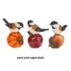 Autumn Fall Harvest Bird On Pumpkin, Apple, Acorn Mini Figurine -Quality Home Store ER70254