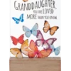Granddaughter, You Are Loved More Than You Know Glass Block