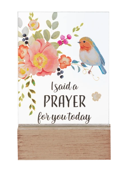 I Said A Prayer For You Today Glass Block 3 I Said A Prayer For You Today Glass Block