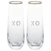 Hallmark XO Stemless Champagne Flutes, Set Of 2 1 Hallmark XO Stemless Champagne Flutes, Set Of 2 -Quality Home Store ERL1188 01