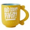 Hallmark Friends Pivot Sculpted Mug, 19 Oz. -Quality Home Store Friends Bad Day Pivot Yellow Coffee Mug 1PCL1000 01