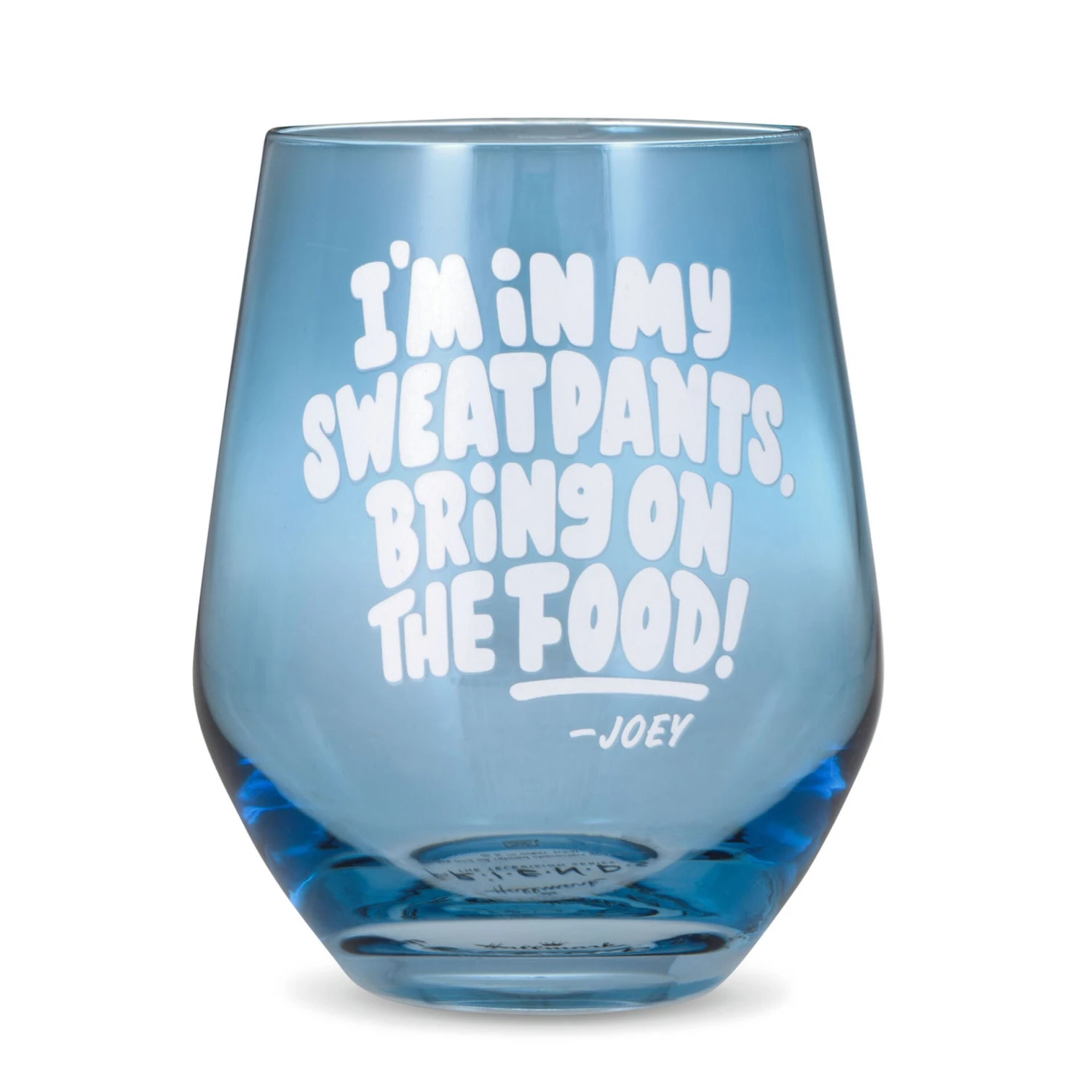 Hallmark Friends Bring On The Food Stemless Wine Glass, 16 Oz. 3 Hallmark Friends Bring On The Food Stemless Wine Glass, 16 Oz.