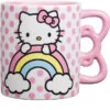 Hello Kitty Rainbow Pink Dots 20 Oz Mug With Sculpted Handle -Quality Home Store KTY328E5 1