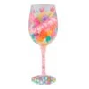Lolita Glad You're My Mom Handpainted Wine Glass 15 Oz. -Quality Home Store Lolita Glad Youre My Mom Handpainted Wine Glass 6010354 01