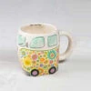 Folk Art Daisy The Van Mug Follow Your Heart -Quality Home Store MUG245