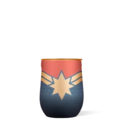 Corkcicle Captain Marvel Stemless Glass, 12 Oz.