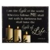 I Am The Light Of The World John 8:12 Light Up 8"x6" Picture Canvas -Quality Home Store OSW220188