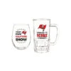 NFL® Tampa Bay Buccaneers Stemless 17 Oz. Wine Glass & 16 Oz. Beer Mug Set -Quality Home Store P3843829