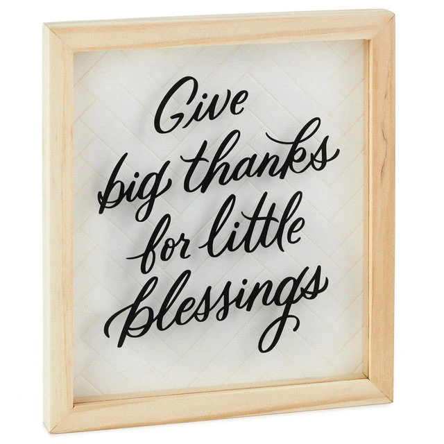 Hallmark Big Thanks Framed Quote Sign, 7x8 3 Hallmark Big Thanks Framed Quote Sign, 7x8