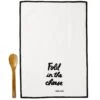 Hallmark Schitt's Creek® Fold In The Cheese Tea Towel And Wooden Spoon, Set Of 2 -Quality Home Store Schitts Creek Funny Tea Towel and Wooden Spoon 1PCL1040 01