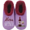 Women's Simply Pairables Cozy Snoozies® Purple Alexa Bring Me Wine -Quality Home Store WSP ABMWN L