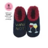 Women's Simply Pairables Cozy Snoozies® NAVY Wine Not? -Quality Home Store WSP WNOT
