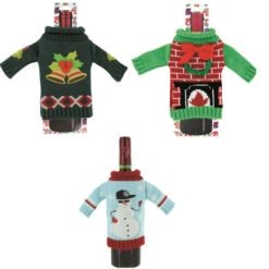 Knitted Ugly Sweaters For Wine Bottles