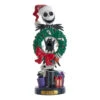 10" Disney© Nightmare Before Christmas Jack Skellington With Wreath Nutcracker -Quality Home Store dn6233l