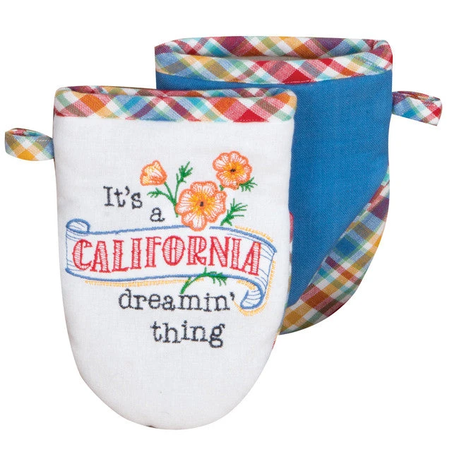 It's A California Dreamin' Thing Embroidered Grabber Mitt 3 It's A California Dreamin' Thing Embroidered Grabber Mitt