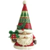 Jim Shore Christmas Gnome With Holding A Wrapped Gift "Just BeClause" Figurine 2 Jim Shore Christmas Gnome With Holding A Wrapped Gift "Just BeClause" Figurine -Quality Home Store justbeclause