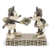 Jim Shore Black & White Mickey & Minnie Mouse "Real Sweetheart" Figurine -Quality Home Store mickeyminnie
