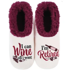 Women's Simply Pairables Cozy Snoozies® I Am Retired I Can Wine All I Want