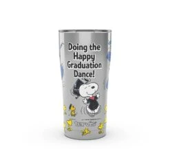 Tervis Peanuts Snoopy Happy Graduation Dance 20 Oz. Stainless Steel Insulated Tumbler With Slider Lid